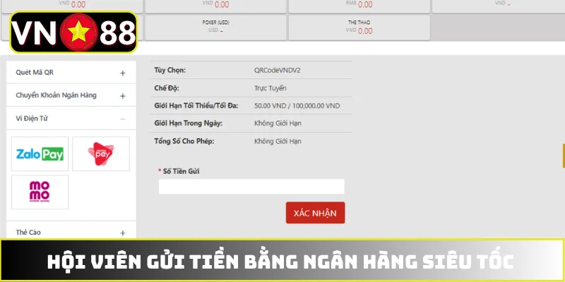 Thông tin các phương thức thanh toán VN88 Thông tin các phương thức thanh toán VN88