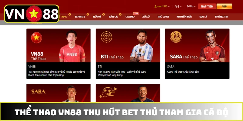 Chuyên mục thể thao trực tuyến VN88 Chuyên mục thể thao trực tuyến VN88